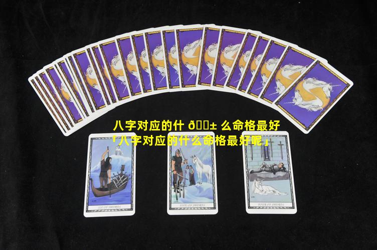 八字对应的什 🐱 么命格最好「八字对应的什么命格最好呢」